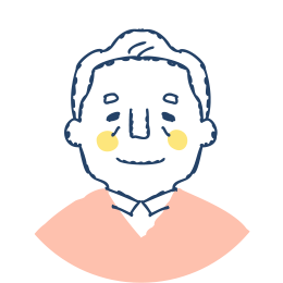 高齢男性のイラスト