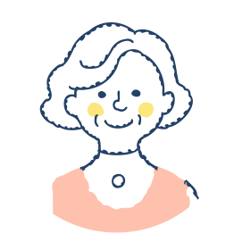 高齢女性のイラスト